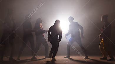 Six teens have met together. Spending time with old friends. Hanging out with acquaintances.