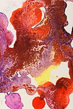 Abstract paint blotches