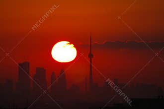 Toronto Skyline Sunrise