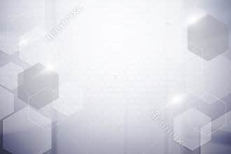 Abstract hexagon silver colour background