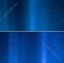 Blue metal textures color set
