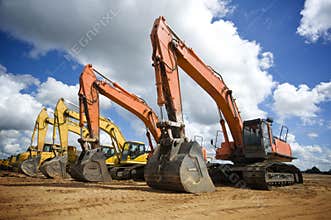 Construction excavators