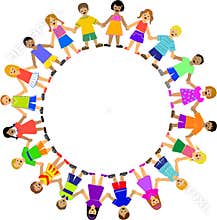 Circle of Children Holding Hands