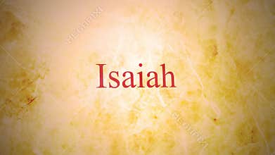 Books of the old testament in the bible series - Isaiah