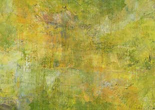 Canvas Abstract Painting Yellow Green Brown Dark Grunge Dark Rusty Distorted Decay Old Texture for Autumn Background Wallpaper