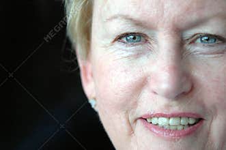 Happy senior woman