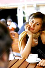 Conversation at coffee