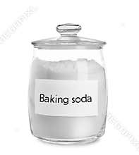 Jar with baking soda