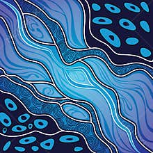 Aboriginal art vector painting