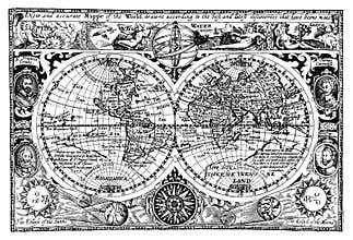 Vector Illustration Antique world map