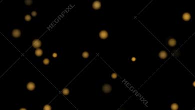 Abstract bokeh and gold particles glitter background. Change screen mode in layer for use.