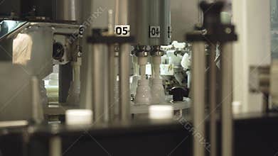 Filling of bottles with dairy products