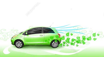 Green car
