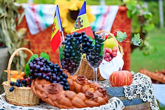 Moldova Independence Day celebrated on August 27. Elements of th