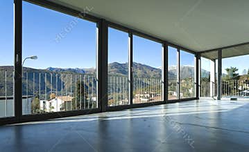 New interior design apartment. Empty living room