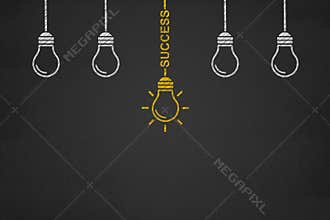 Innovative idea Concept, Solution and communication business con