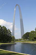 City ST Louis landmarks Gateway Arch view MO USA