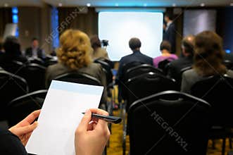 Business seminar.