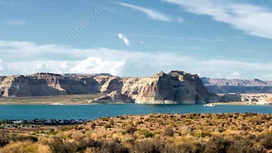 Lake Powell Reservoir Dam Panorama Utah and Arizona
