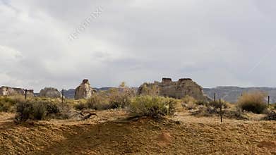 Old Wild West Arizona Desert Landscape Panorama