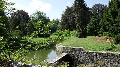 Small dams cleanse the watercourse of the river.