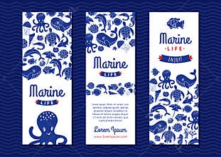 Marine life banner