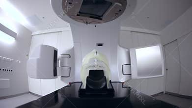 Advanced medical linear accelerator in the therapeutic oncology to treat patients with cancer