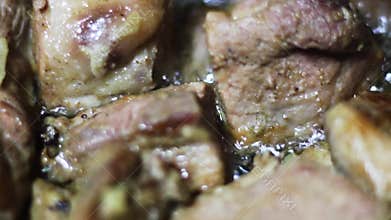 Cooking meat stew