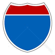 Empty Interstate Sign