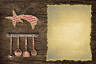 Fun background to write the Christmas menu