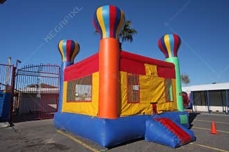 Bounce house from a distance