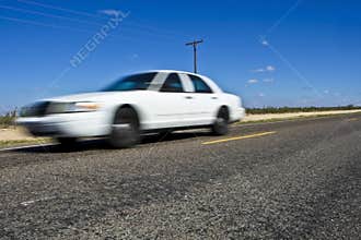 Speeding car