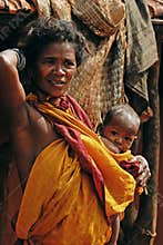 A tribal woman of Orissa-India.