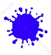Blue Paint splat