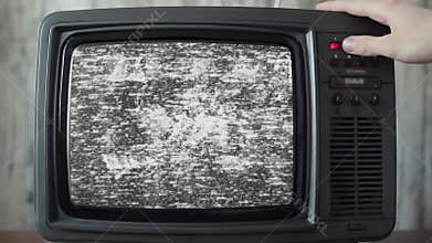 Analog TV with signal bad interference, switching channels