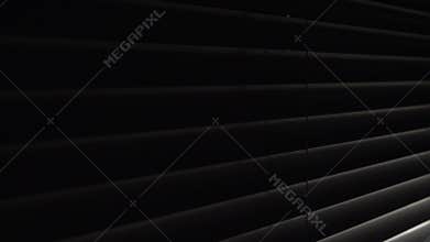 Side view behind jalousie moving lighting