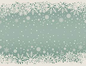 Abstract Christmas background with snowflake borders