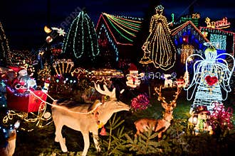 Christmas decoration in the garden.
