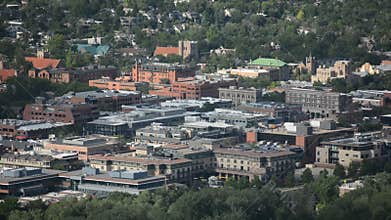 Downtown Boulder, Colorado on a sunny day