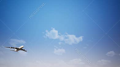 A Plane Flying in the Sky