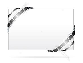 Blank board with movie film frame