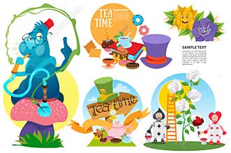 Alice in Wonderland characters and elements