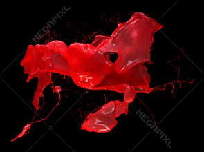 Red splash of paint