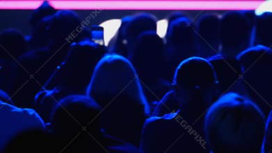 Audience listens to the lecturer at the conference