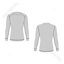 Men winter thermal underwear. Isolated male sport rash guard apparel.