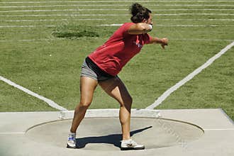Women’s Shot Put at the 2016 Mt. Sac Relays . These ladies work hard at their sport