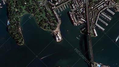 Earth Zoom In Zoom Out Opera House Sydney Australia