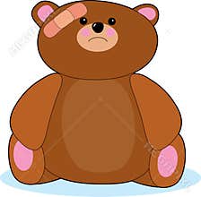 Hurt Teddy Bear