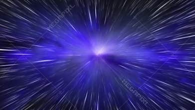 Blue nebula 3D animation