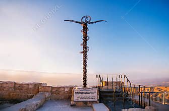 The cross at Mount Nebo near Amman in Jordan